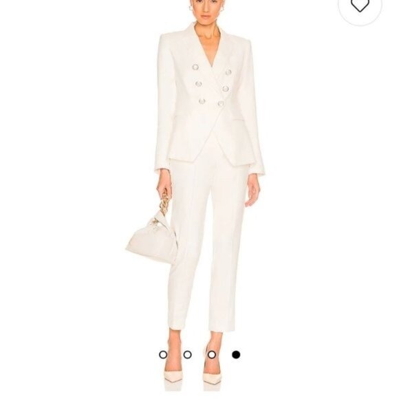 Veronica Beard Clerence Pant in White